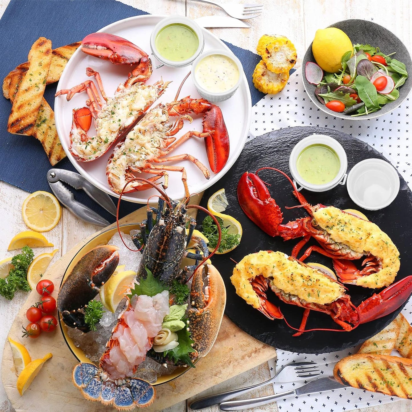 60 Pcs Ceramic Butter Warmers Set, Include 12 Butter Warmers for Seafood Melter with Stands, 48 Tea Light Candles Food Warmer Candle for Fondue Chocolate Dishwasher Microwave Oven Safe