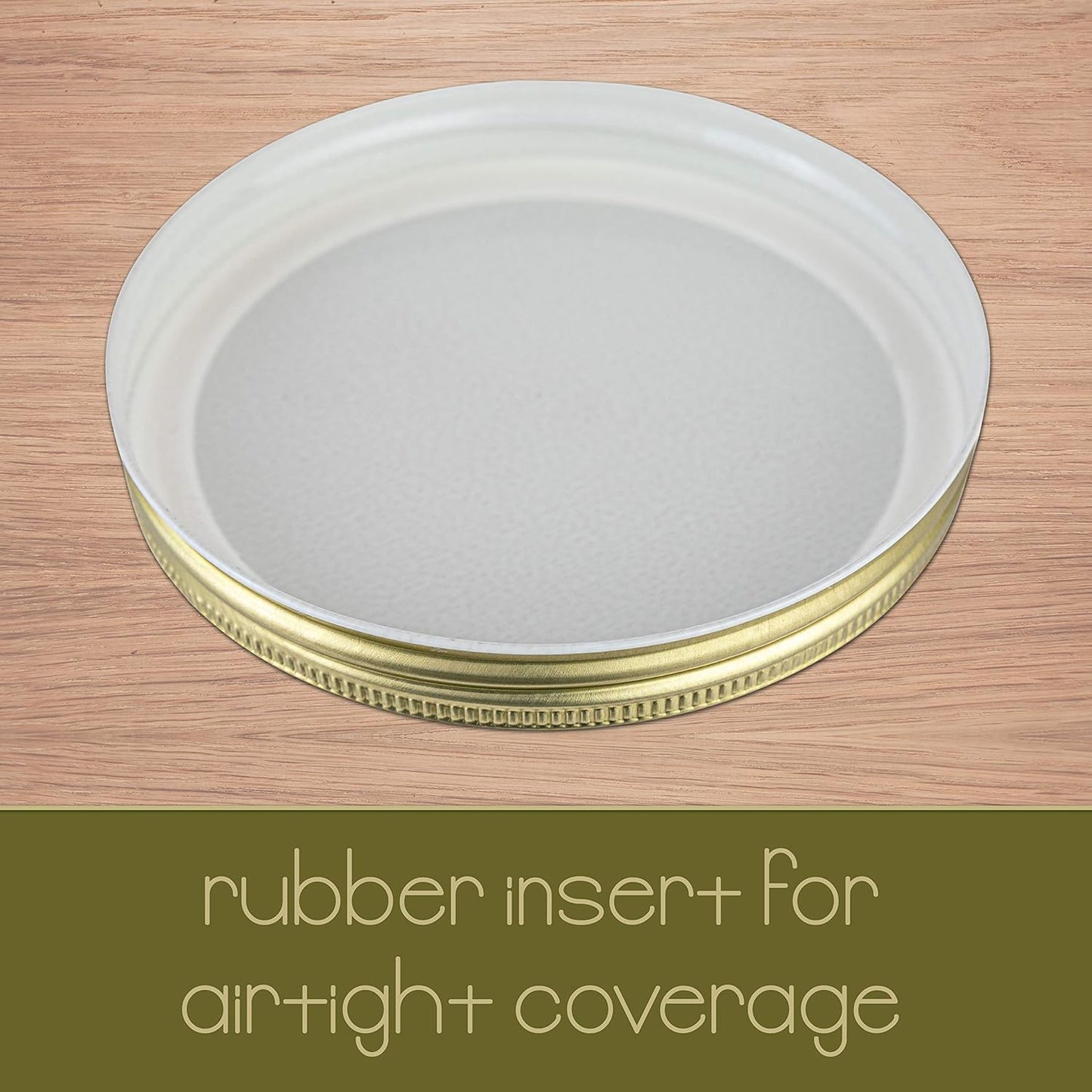 kitchentoolz 6 Pack of Glass Mason Jar Half Gallon Wide Mouth with Airtight Metal Lid - Safe for Fermenting Kombucha Kefir, Pickling, Storing and Canning Made in USA