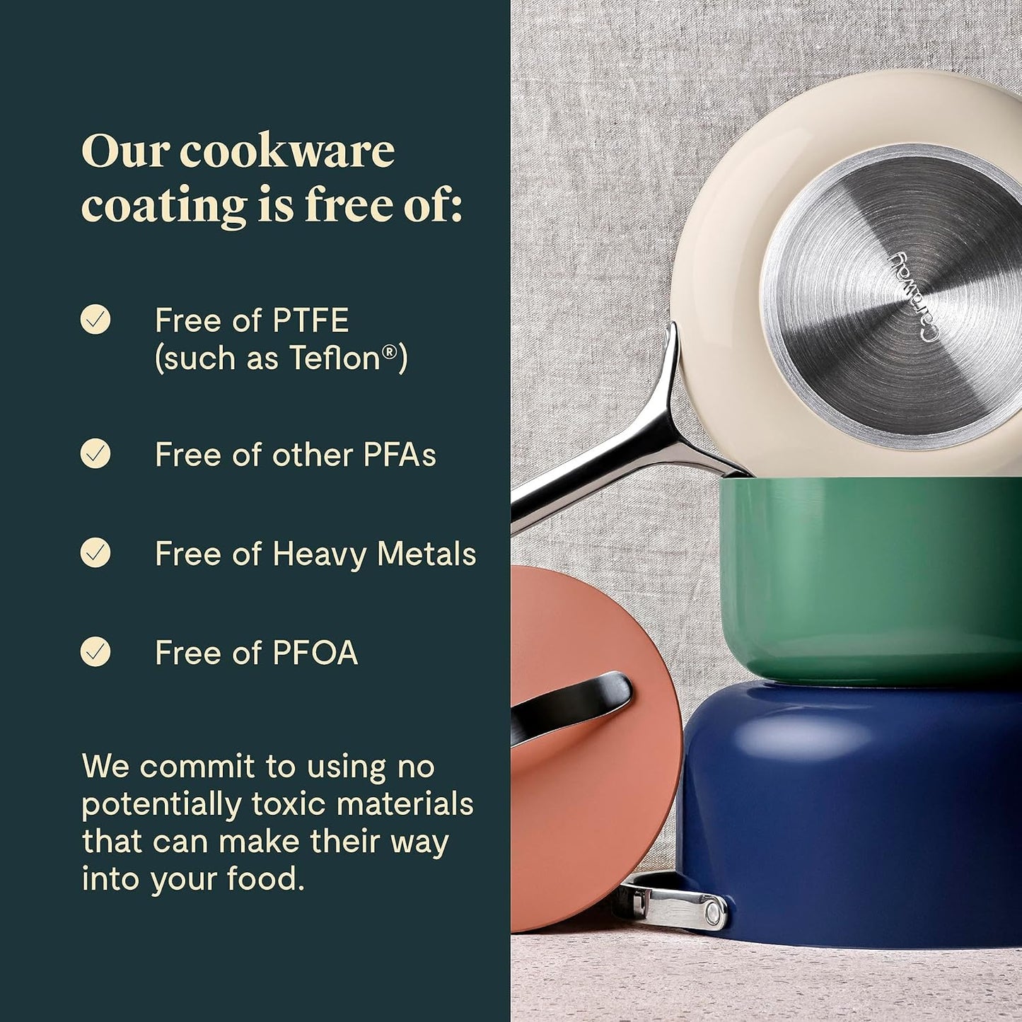 Caraway Nonstick Ceramic Frying Pan (2.7 qt, 10.5") - Non Toxic, PTFE & PFOA Free - Oven Safe & Compatible with All Stovetops (Gas, Electric & Induction) - Sage