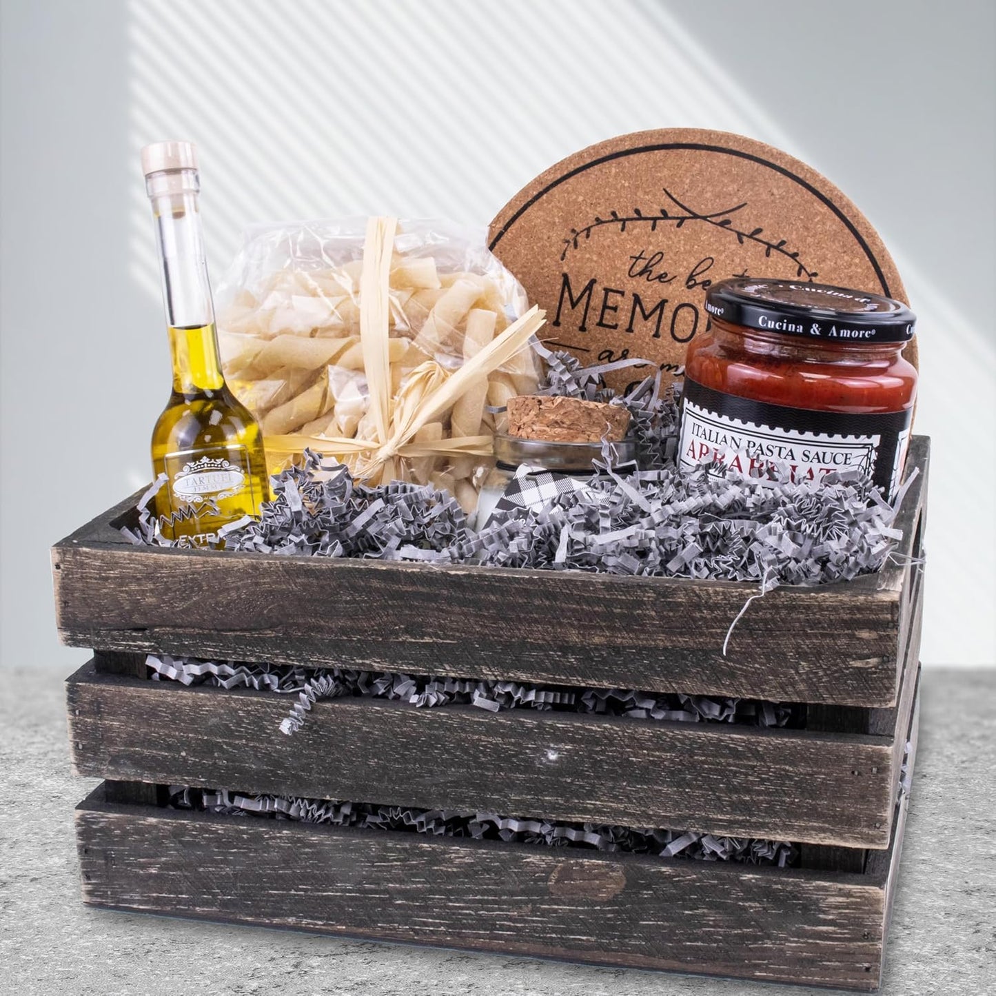 MagicWater Crinkle Cut Paper for Gift Baskets - 2LB - Slate Gray - Perfect for Shredded Paper Filler, Basket Filler, Gift Boxes, Bridesmaid Gifts, Halloween Stuffers & More – Ideal for All Occasions