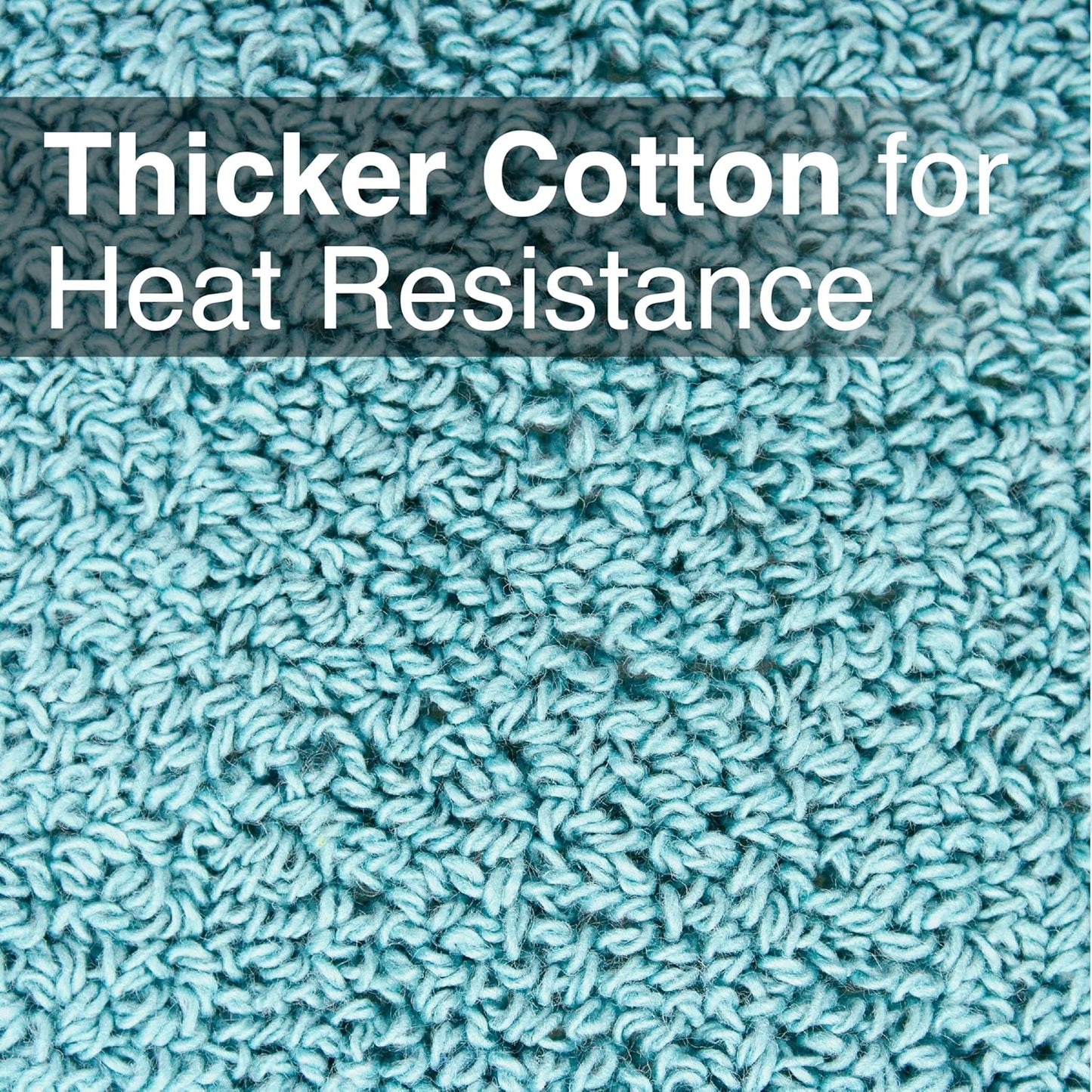 RITZ Terry Potholder & Hot Pad: Unparalleled Heat Resistant, Durable 100% Cotton – Ergonomically Designed for Optimal Grip – Easy-Care Machine Washable – 2-Pack, Dew